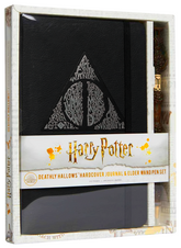 Harry Potter: Deathly Hallows Hardcover Ruled Journal And Elder Wand Pen Set